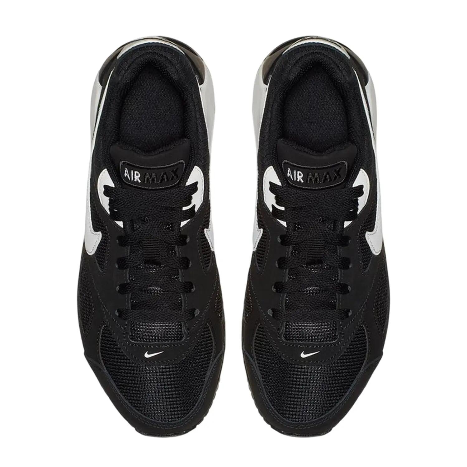 Scarpe Sportive PelleRagazzi Nike Air Max Nero Bianco 3/4