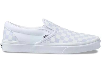 Herren - Walking - Schuhe - Slip-on, Checkerboard - Weiss