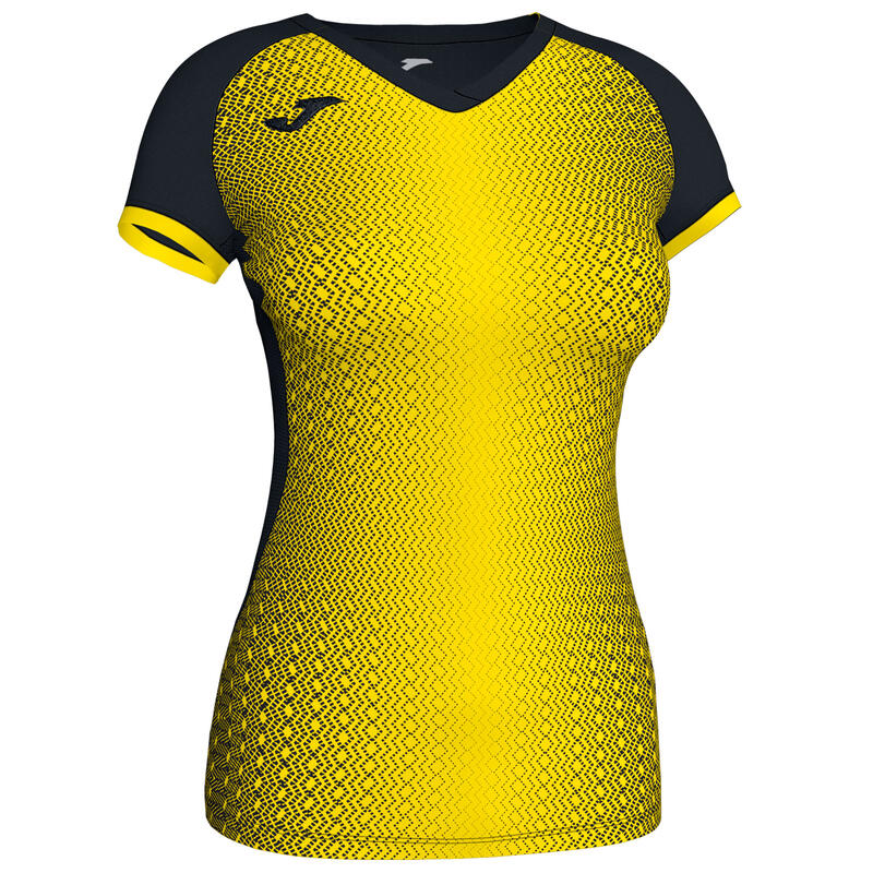 Maillot manches courtes Femme Joma Supernova noir jaune