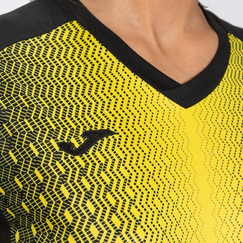 Maillot manches courtes Femme Joma Supernova noir jaune