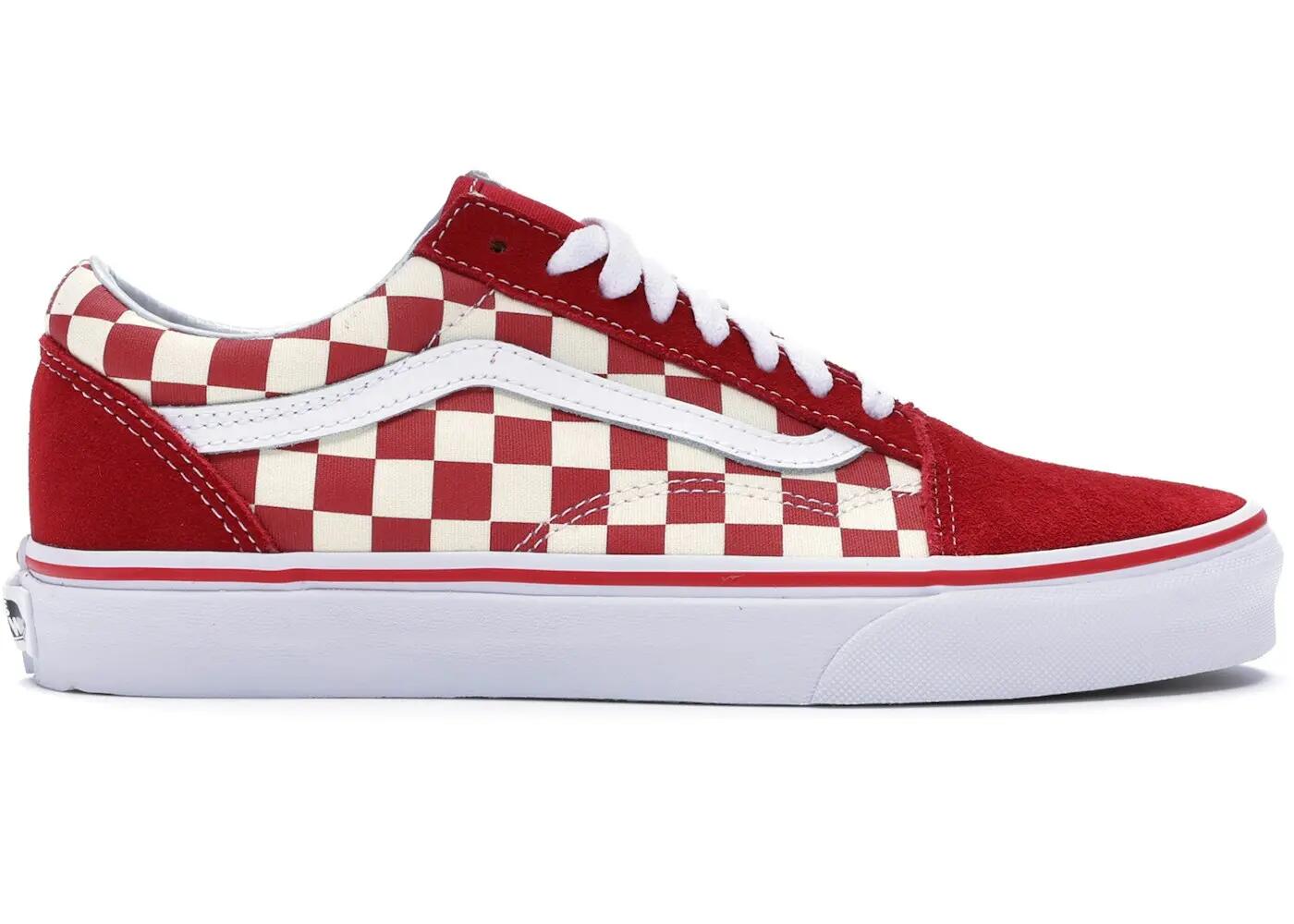 Scarpe - Walking - Uomo - Old Skool Checkerboard - Racing Red 2/3