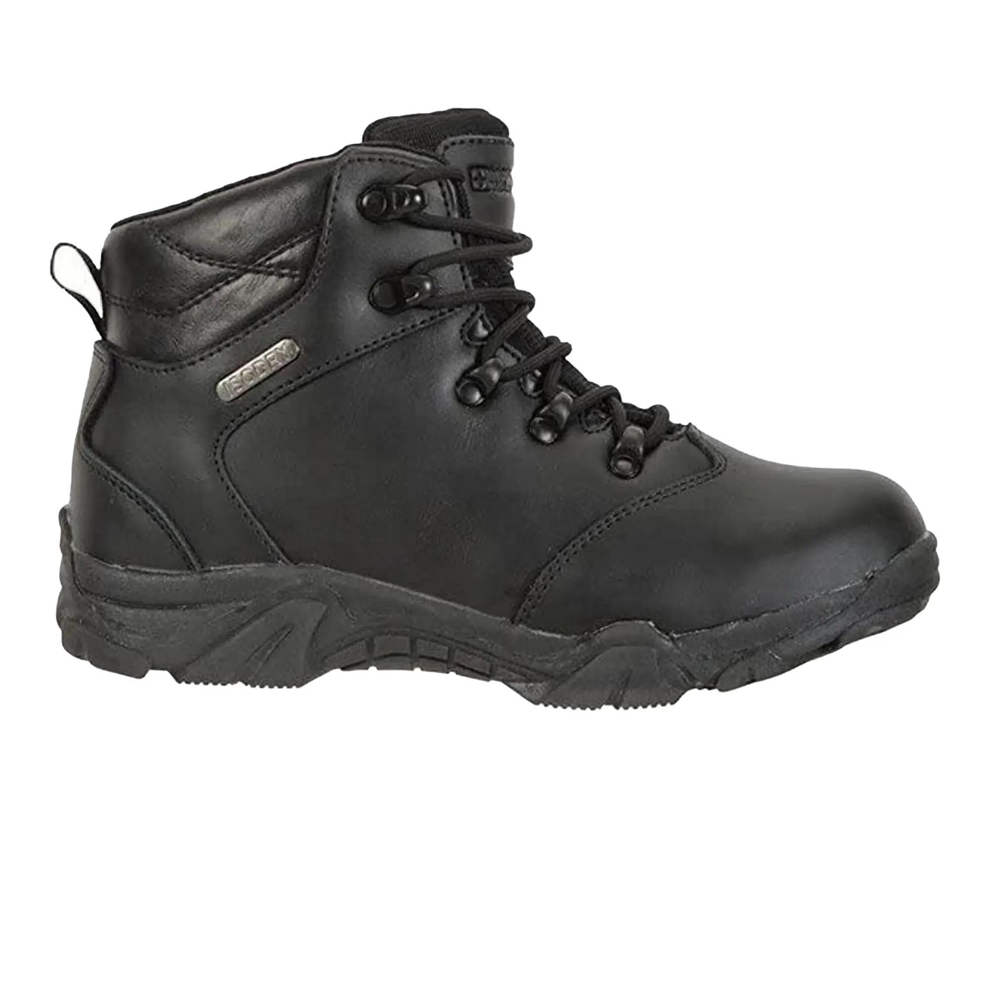 Childrens/Kids Canyon Waterproof Suede Walking Boots (Black) 4/6