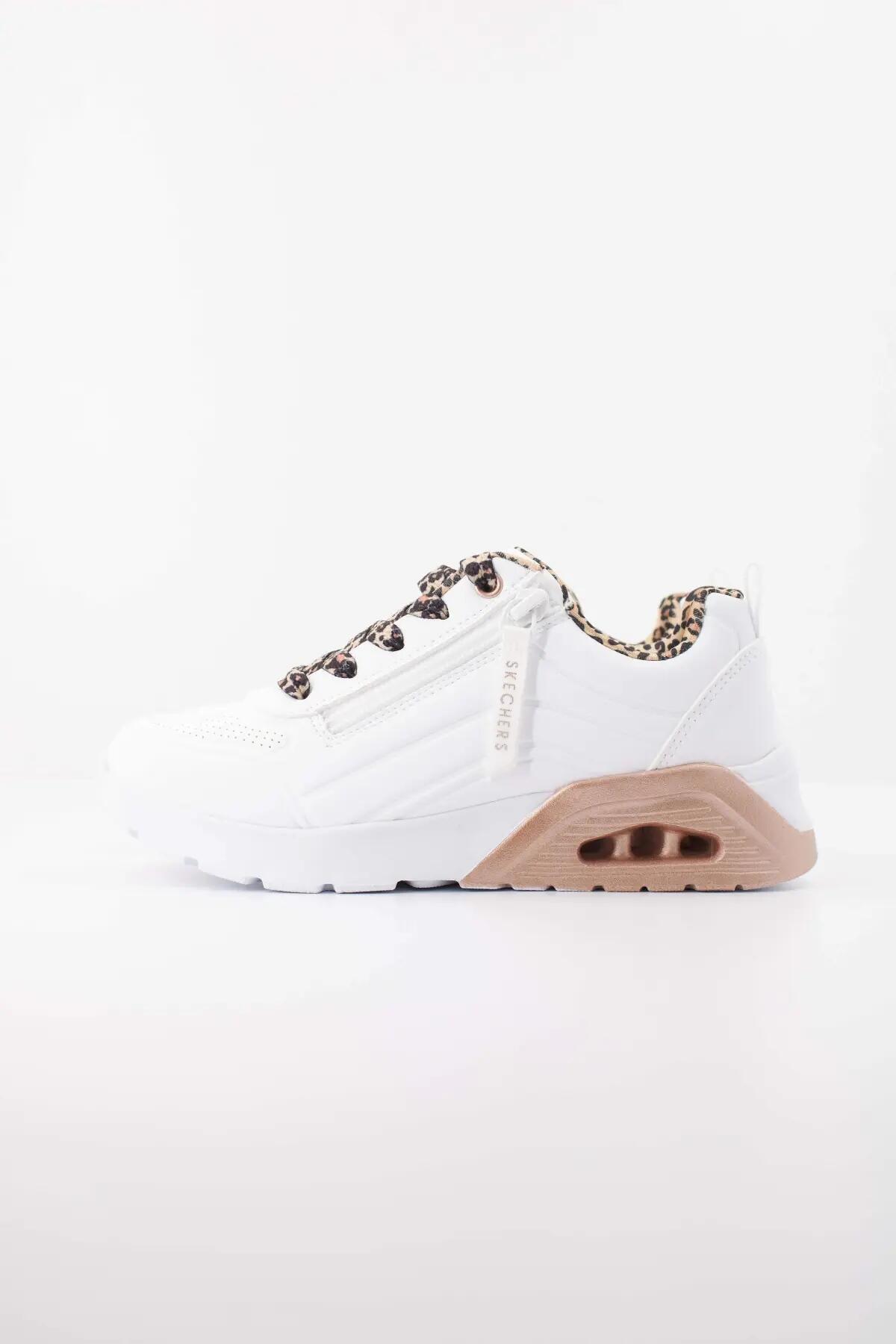 Buty SKECHERS UNO LITE 2.0 - LEOPARD STRIDE Biały 4/5