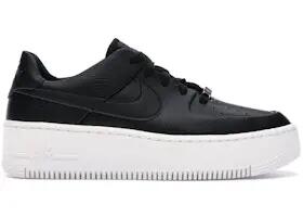 Chaussures - Marche - Femme - Plateau - Air Force 1 - Noir/Blanc 3/3