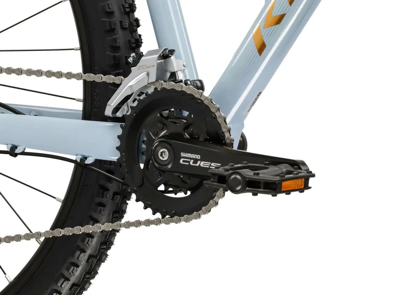 Rower górski KROSS Lea5.0 27,5" XS(14)" MTB 18 biegów niebieski/miedziany połysk 5/7