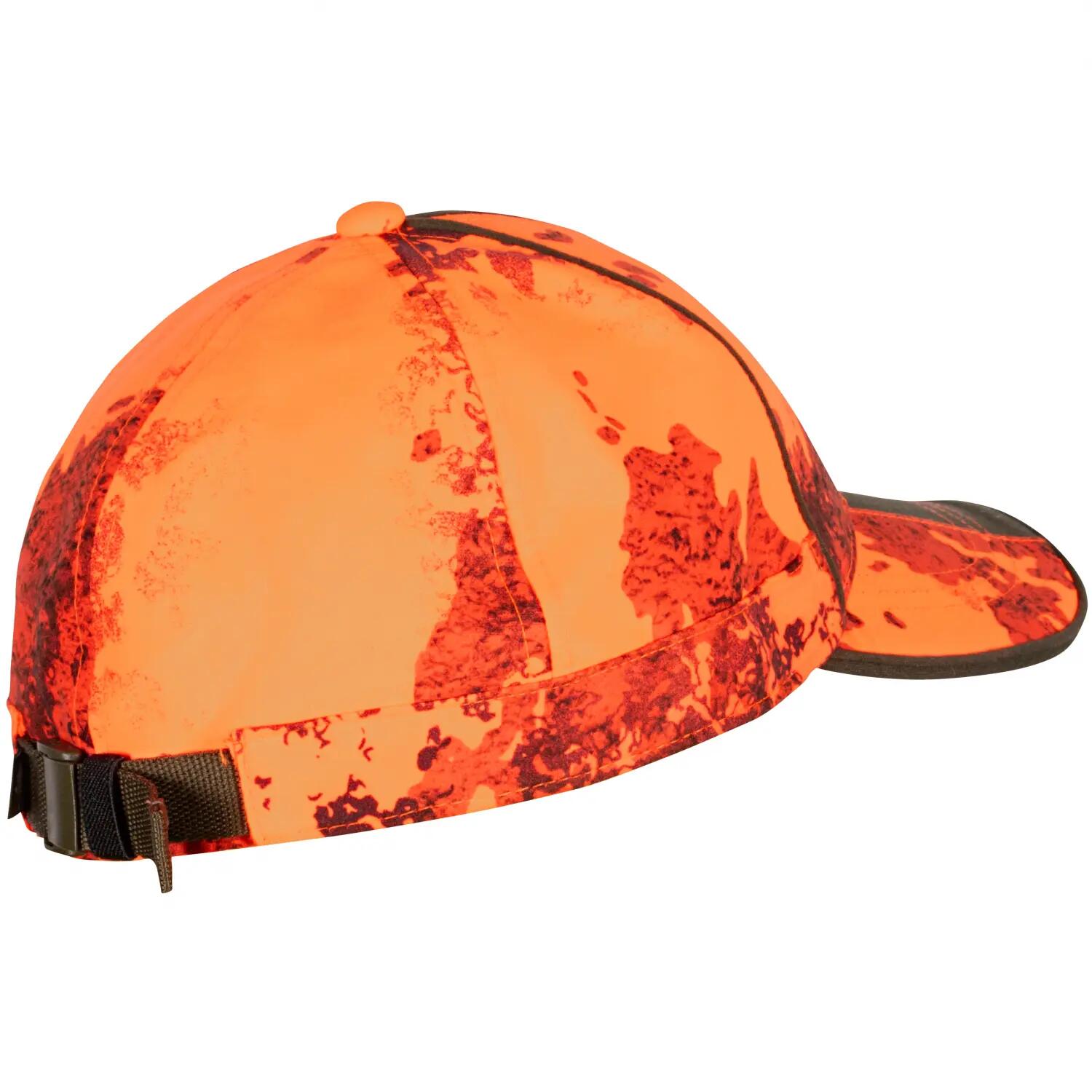 Pinewood Furudal Waterproof Hunters Cap (Strata Blaze/Mossgreen) 2/2