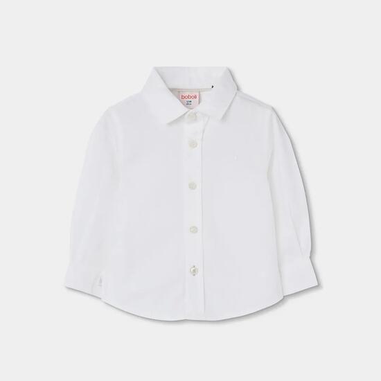 Chemise garçon manches longues Oxford