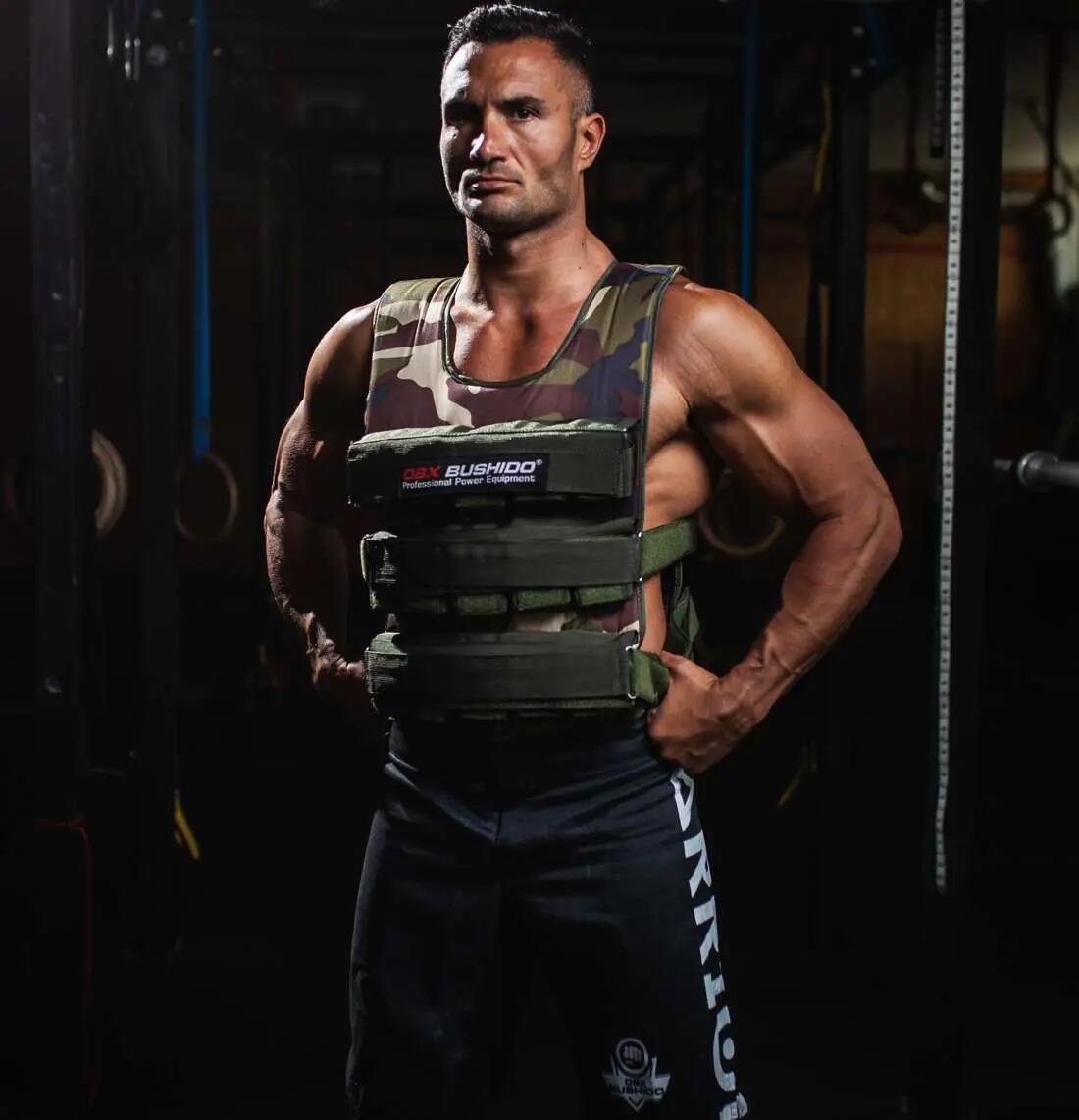 Kamizelka treningowa obciążeniowa z regulacją wagi - 30 kg - DBX Bushido 5/7