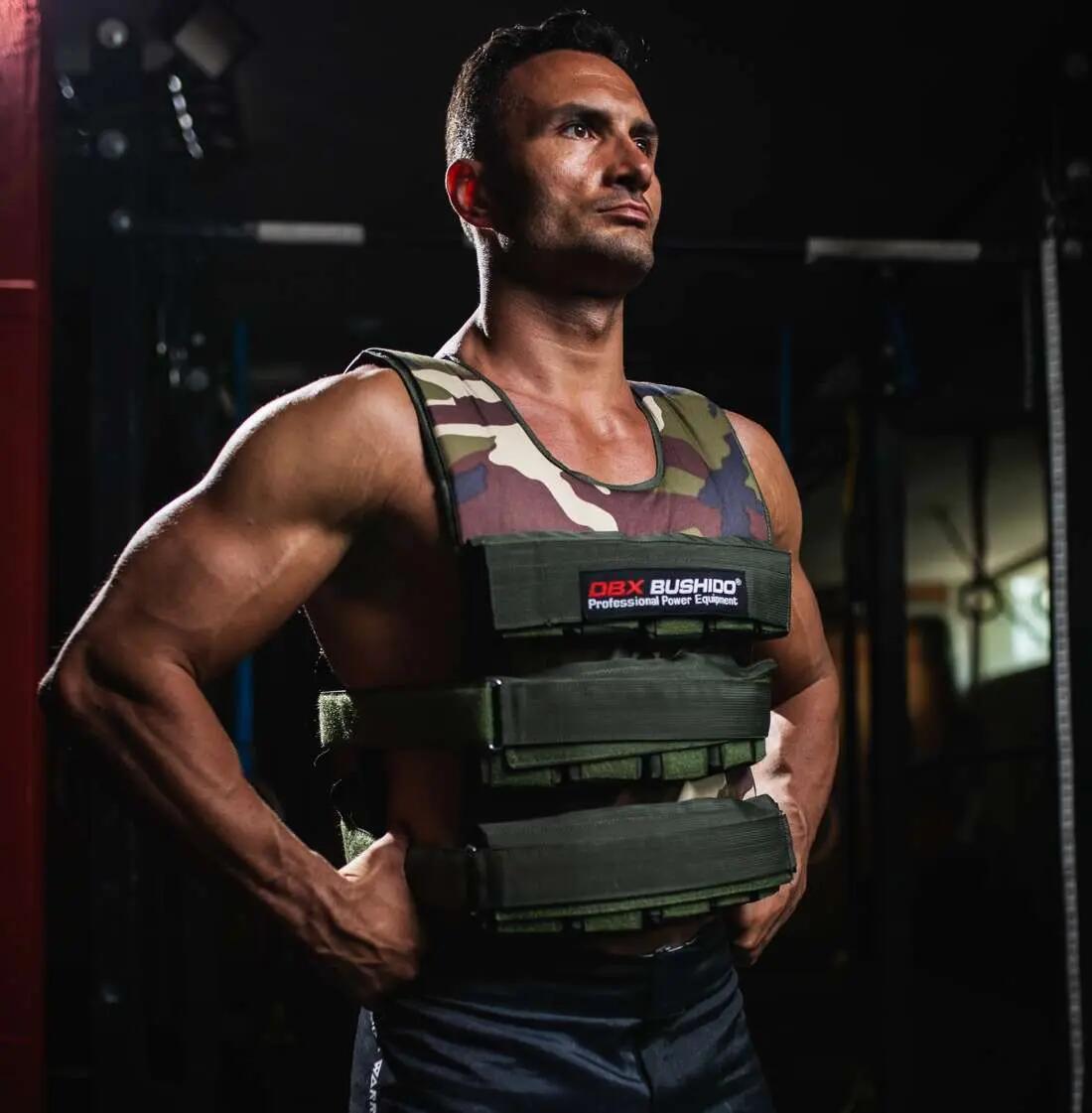Kamizelka treningowa obciążeniowa z regulacją wagi - 30 kg - DBX Bushido 3/7