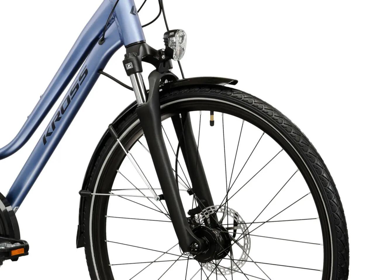 Rower trekkingowy damski Kross Trans 4.0 28" M(17") 24 biegi niebieski/czarny 6/7