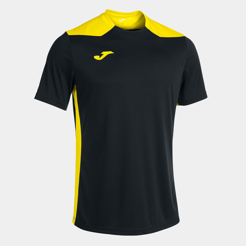 T-shirt manga curta Homem Joma Championship vi preto amarelo