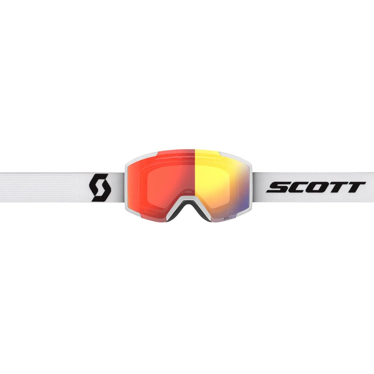 Máscara de esquí Scott SHIELD lente AMP RD CHR S3 2/3