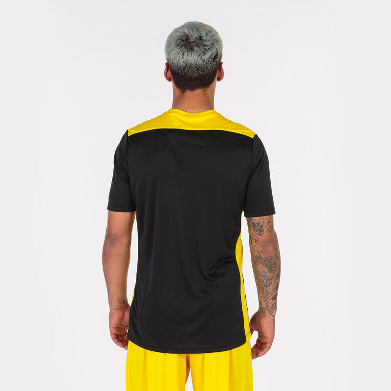 T-shirt manga curta Homem Joma Championship vi preto amarelo