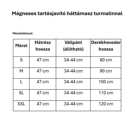 Mágneses tartásjavító háttámasz turmalinnal 4/4
