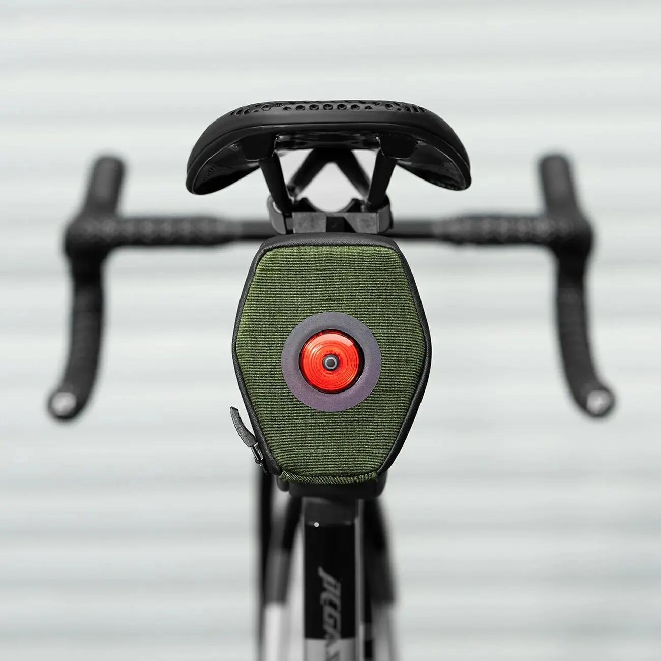 Fietszadeltas 0,45 l met lamp 250 mAh 7/7