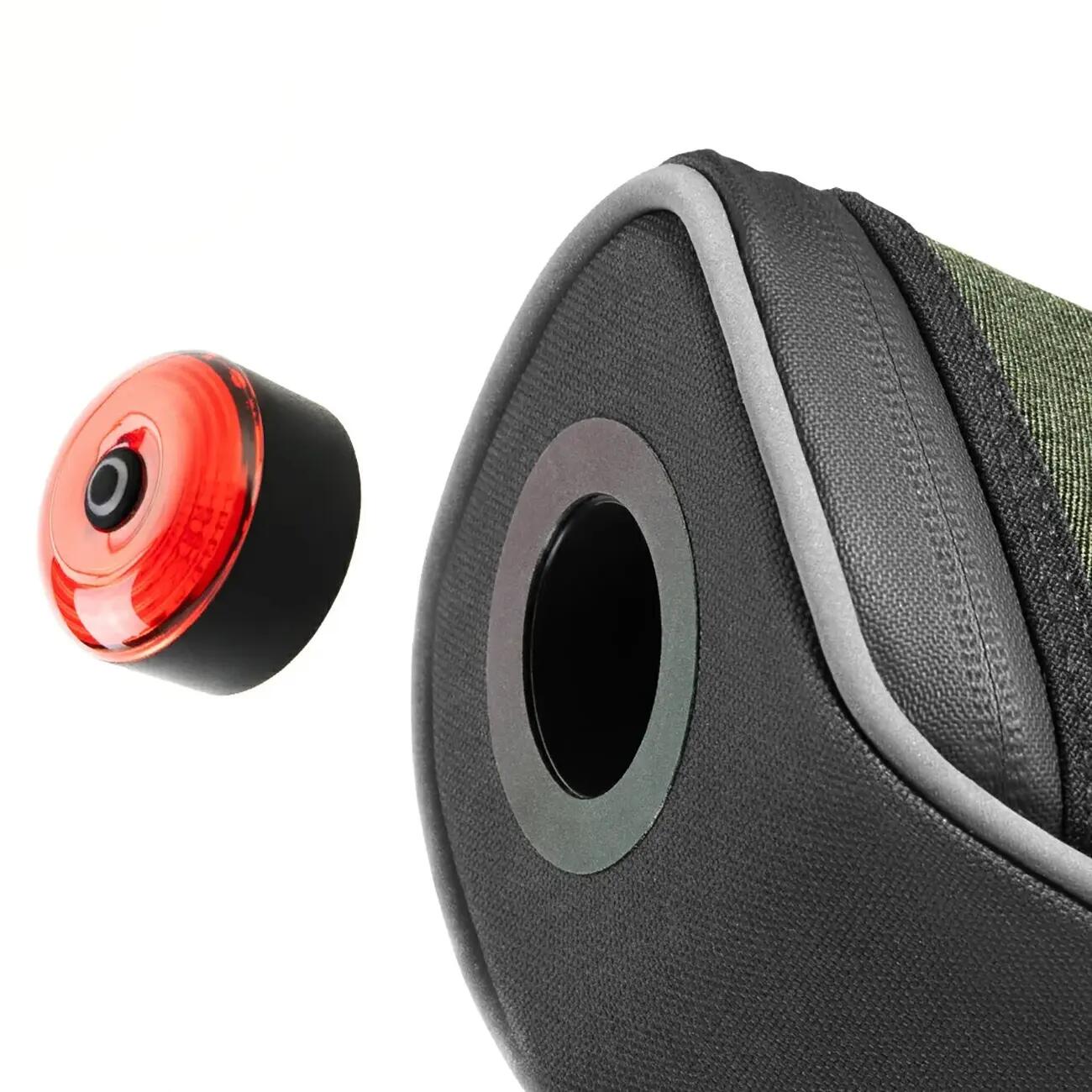 Fietszadeltas 0,45 l met lamp 250 mAh 3/7