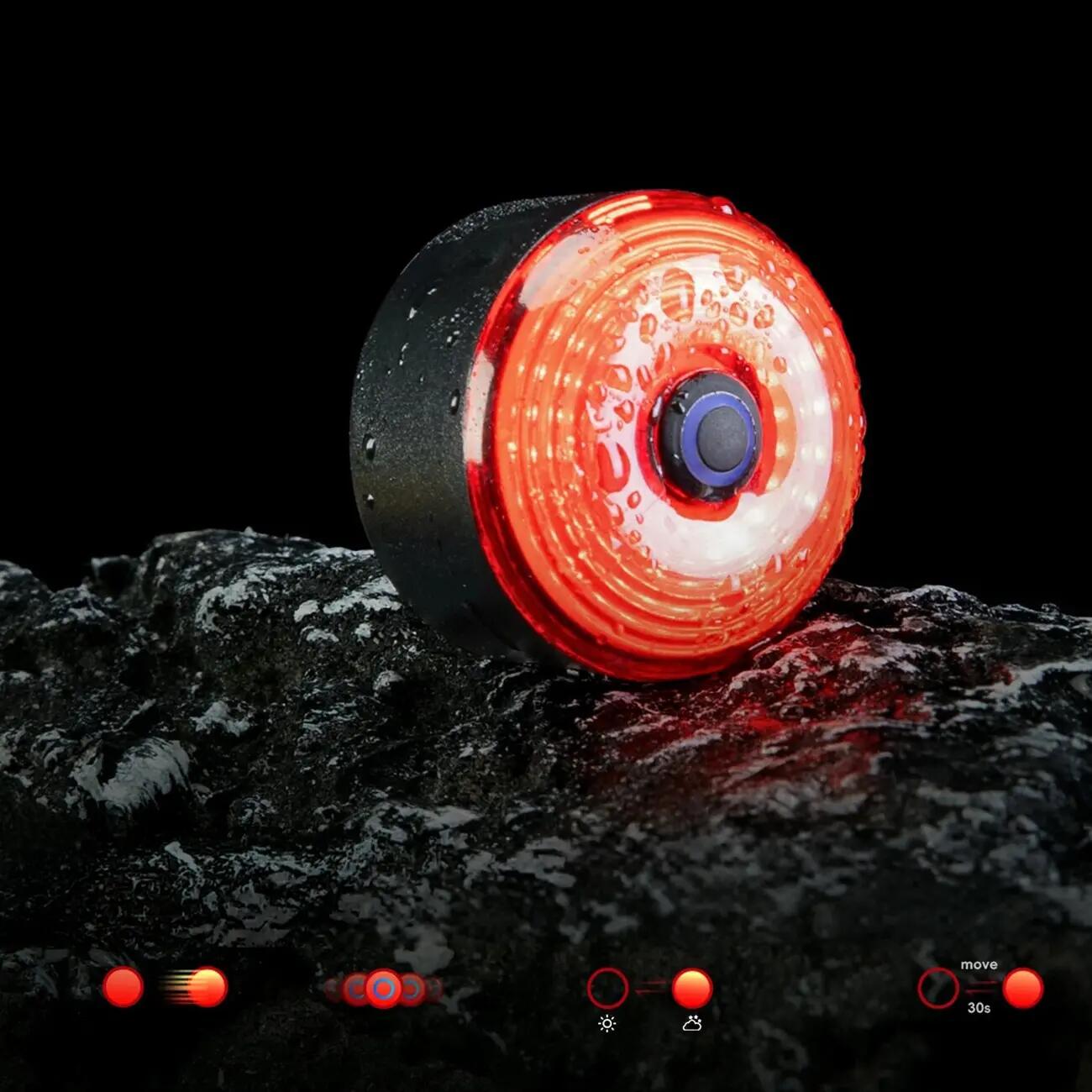 Fietszadeltas 0,45 l met lamp 250 mAh 2/7