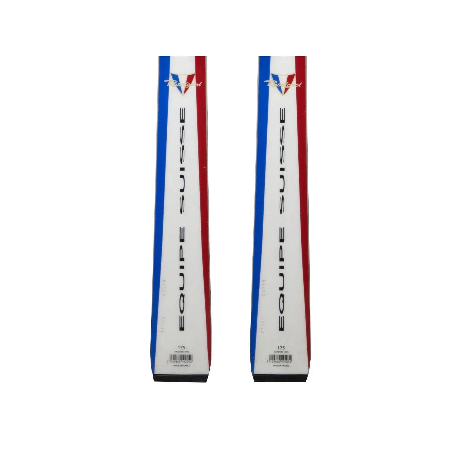 RECONDITIONNE - Ski Rossignol Equipe Suisse + Fixations 4/4