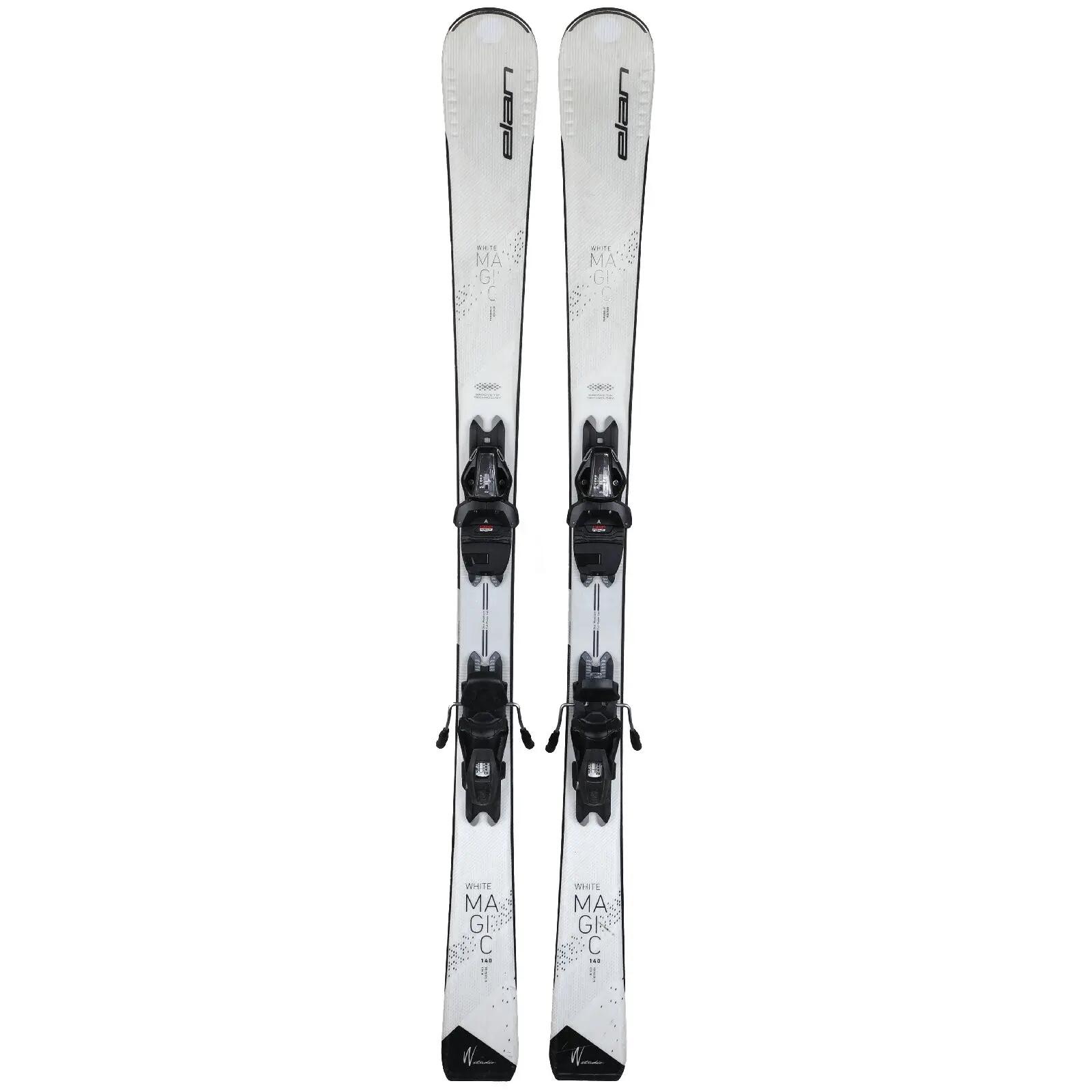 RECONDITIONNE - Ski Elan White Magic + Fixations 2/4
