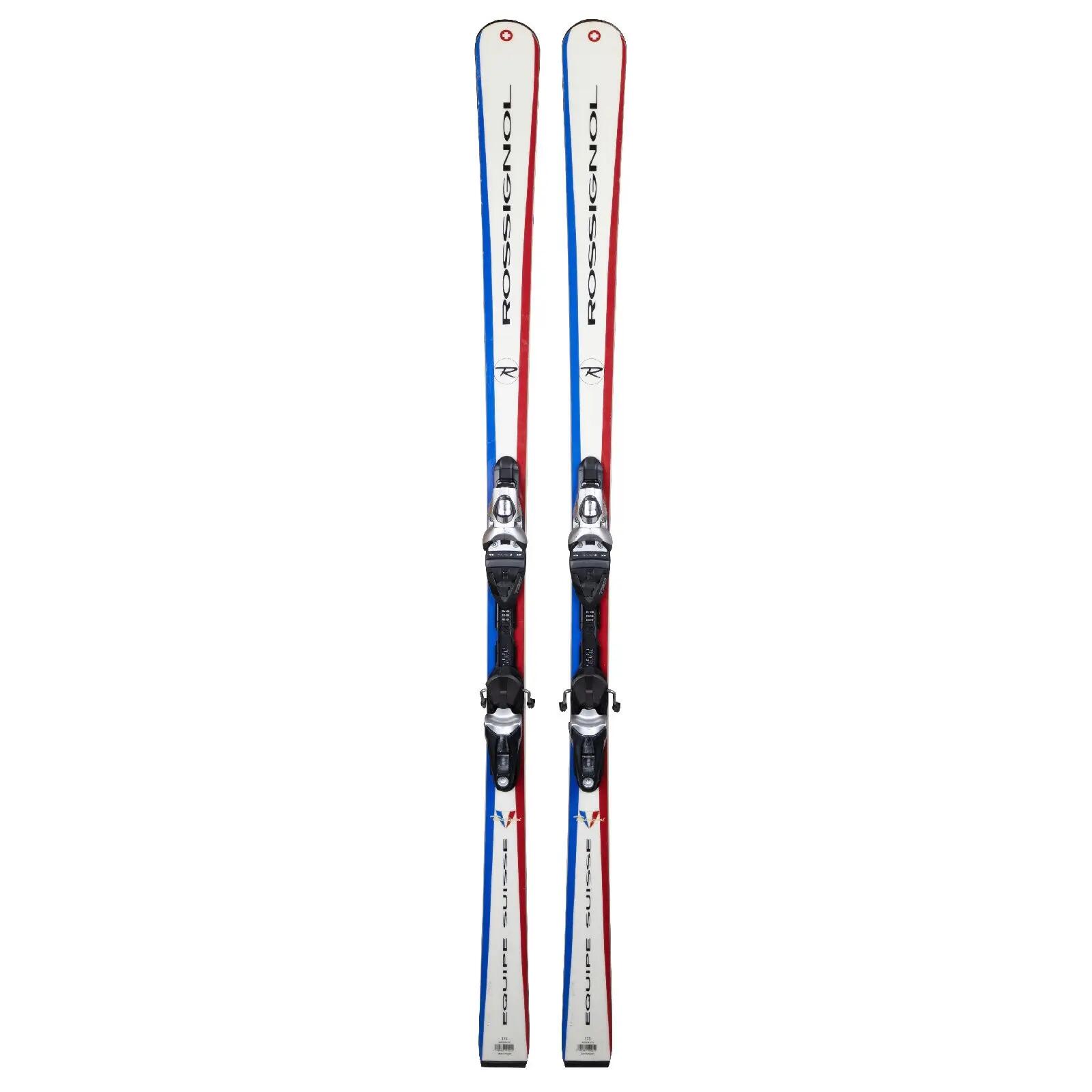 RECONDITIONNE - Ski Rossignol Equipe Suisse + Fixations 2/4