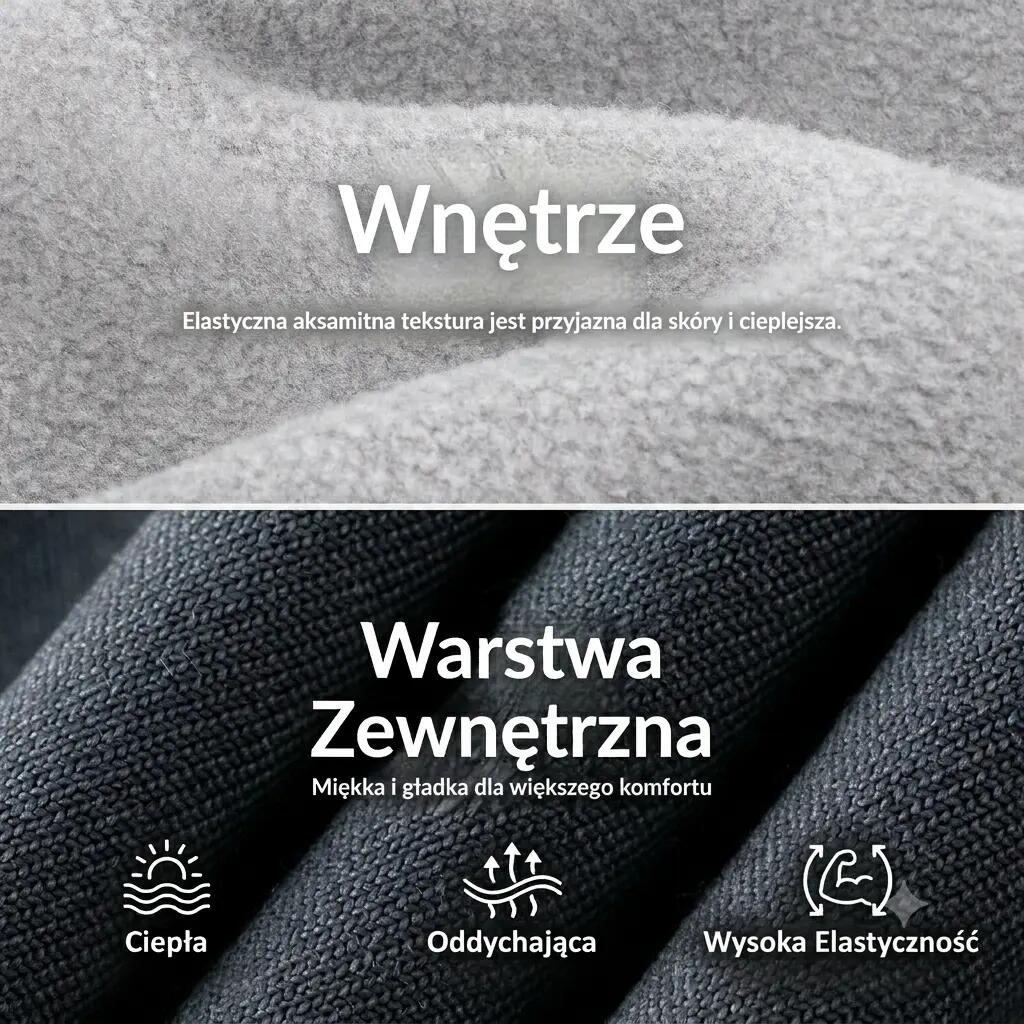 Kominiarka rowerowa, motocyklowa zimowa, komin, maska ROCKBROS 5/6
