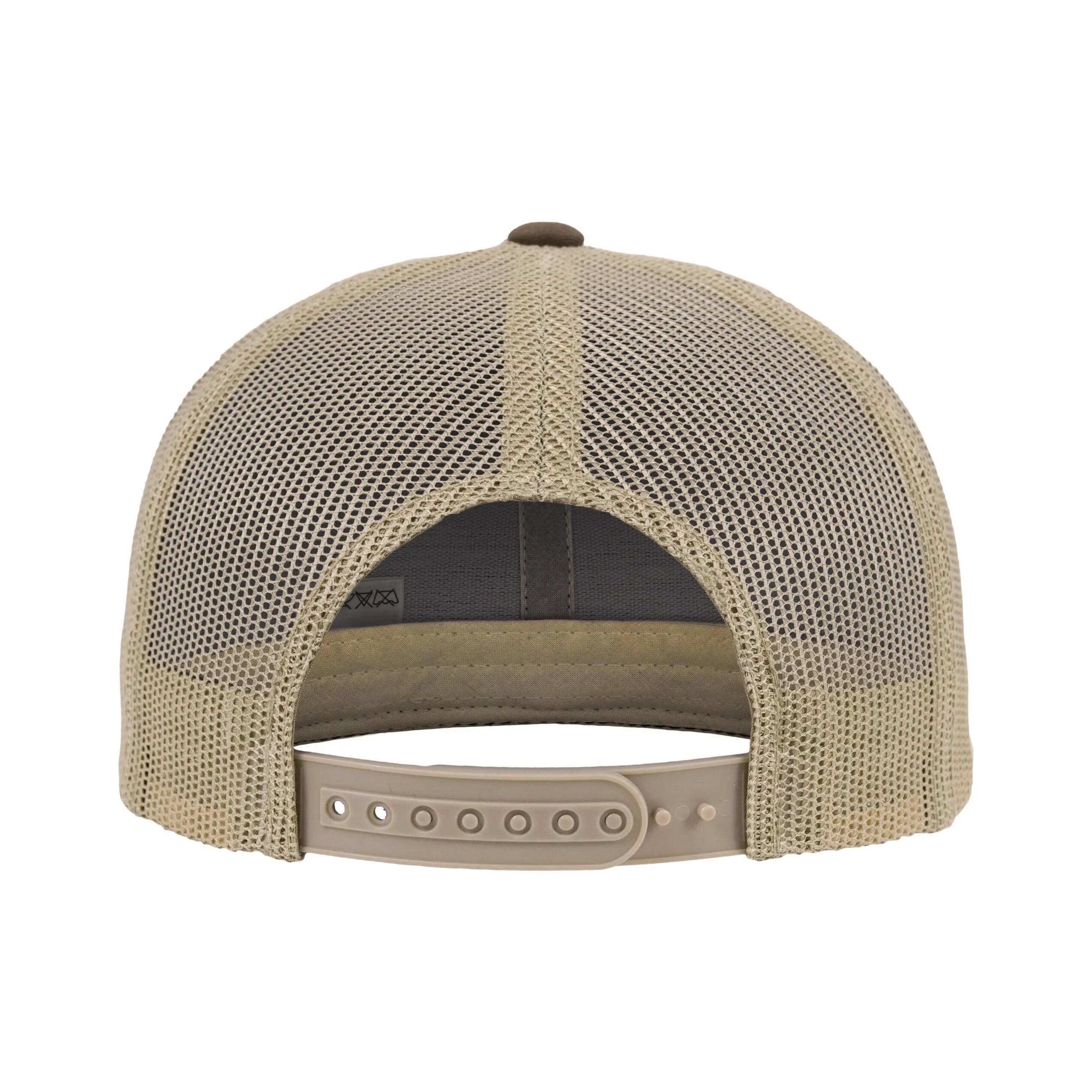 Retro Two Tone Trucker Cap (Moss Green/Khaki) 5/6