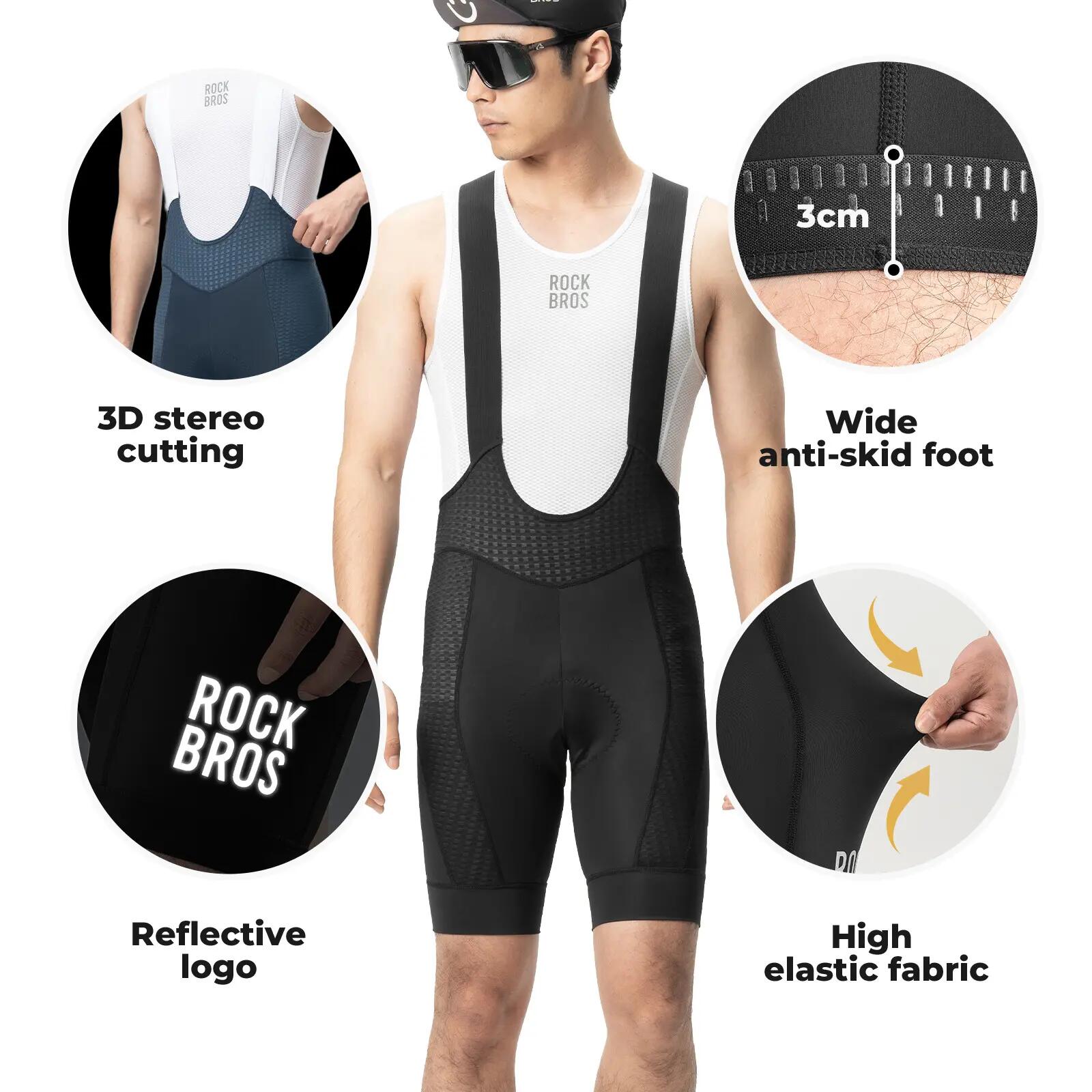 Herren Rad-Trägerhose mit Polster 5/7