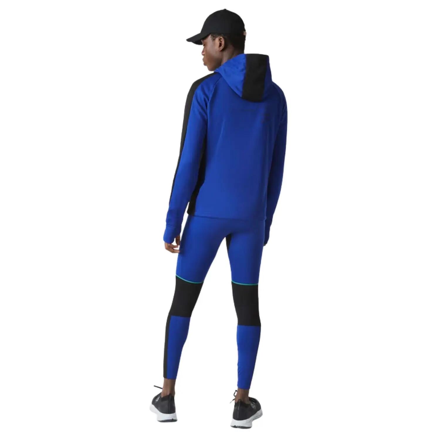 Legginsy męskie Lacoste sportowe treningowe niebieskie 3/5