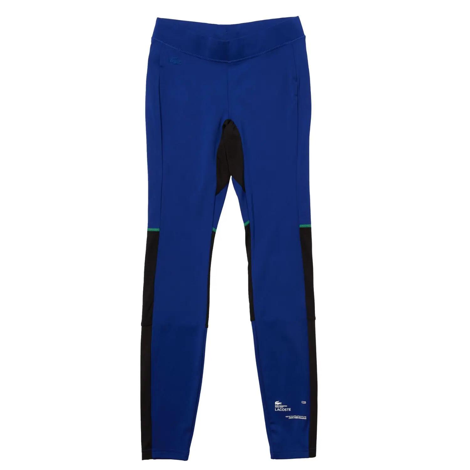 Legginsy męskie Lacoste sportowe treningowe niebieskie 2/5