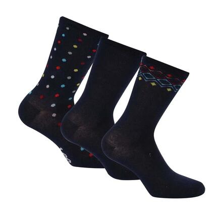 Lot De 3 Socquettes Femme (Bleu)