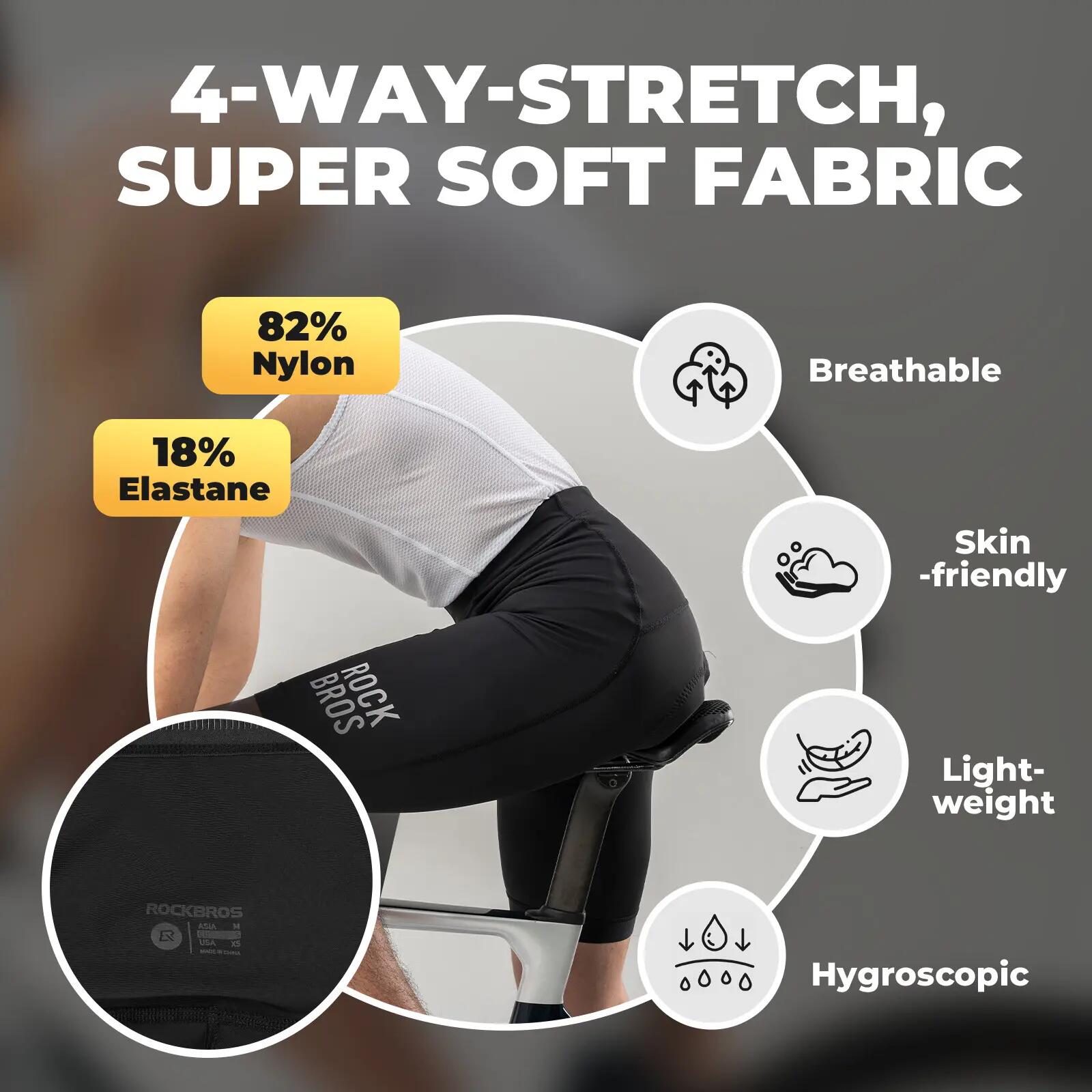 Herren Rad-Trägerhose mit Polster 3/7