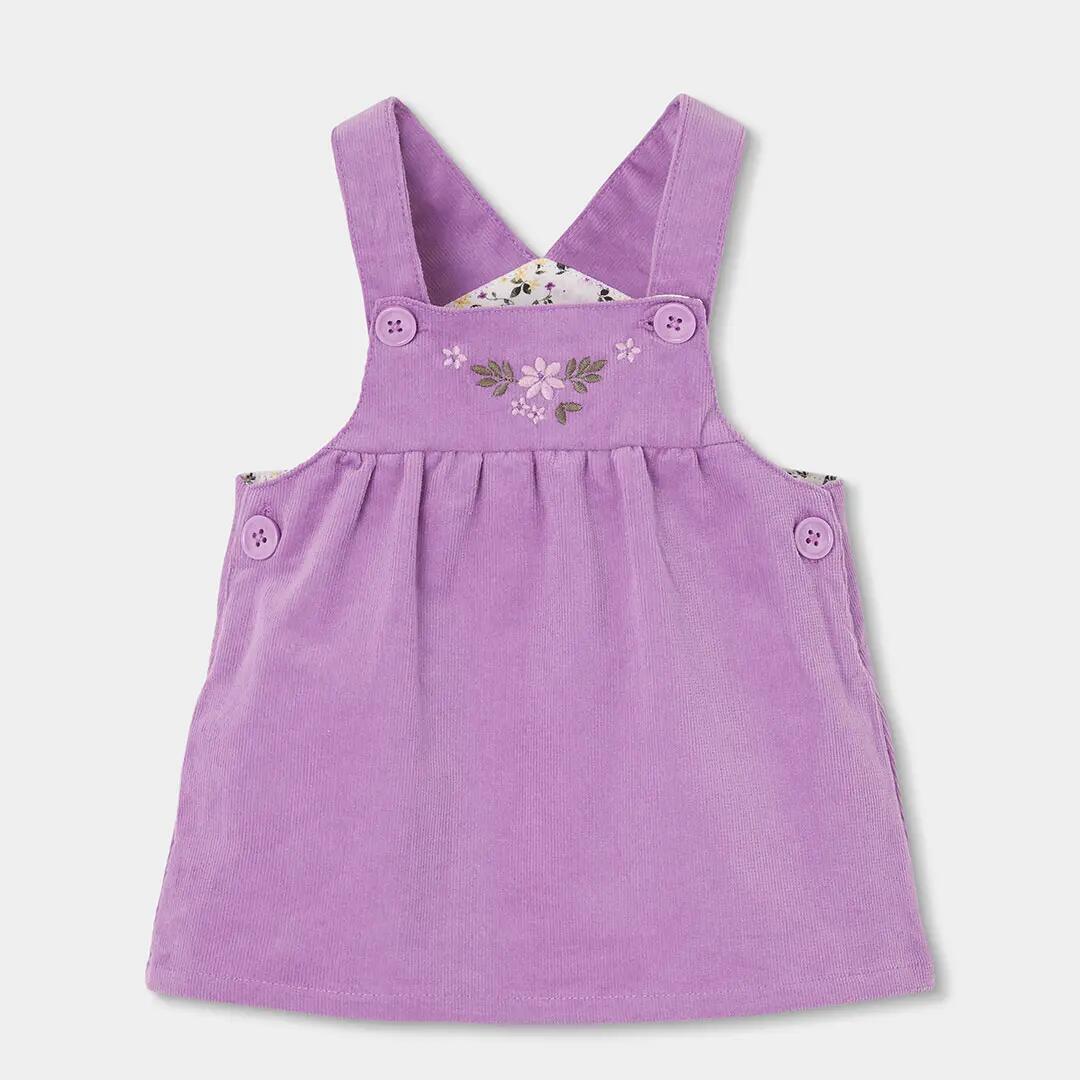 Conjunto bebé lila bordado de flores 4/7