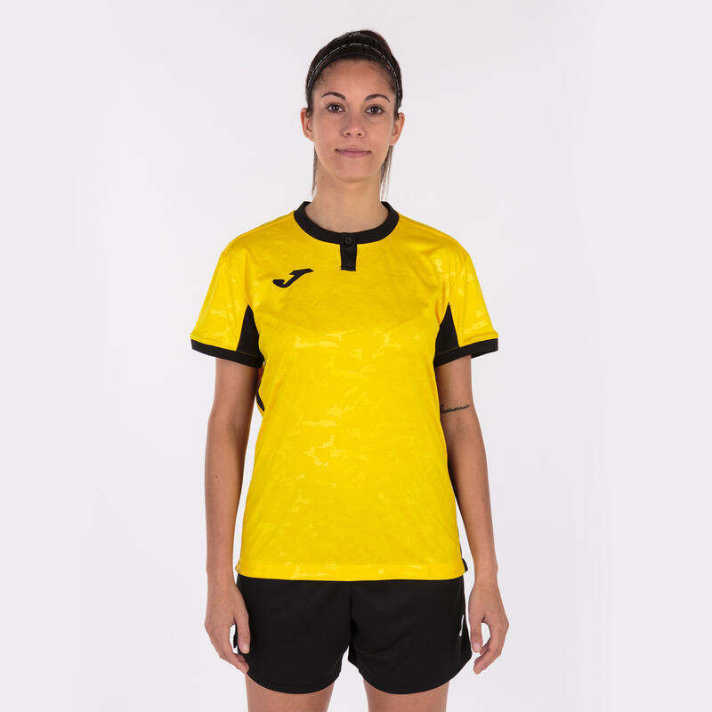 Maillot manches courtes Femme Joma Toletum ii jaune noir