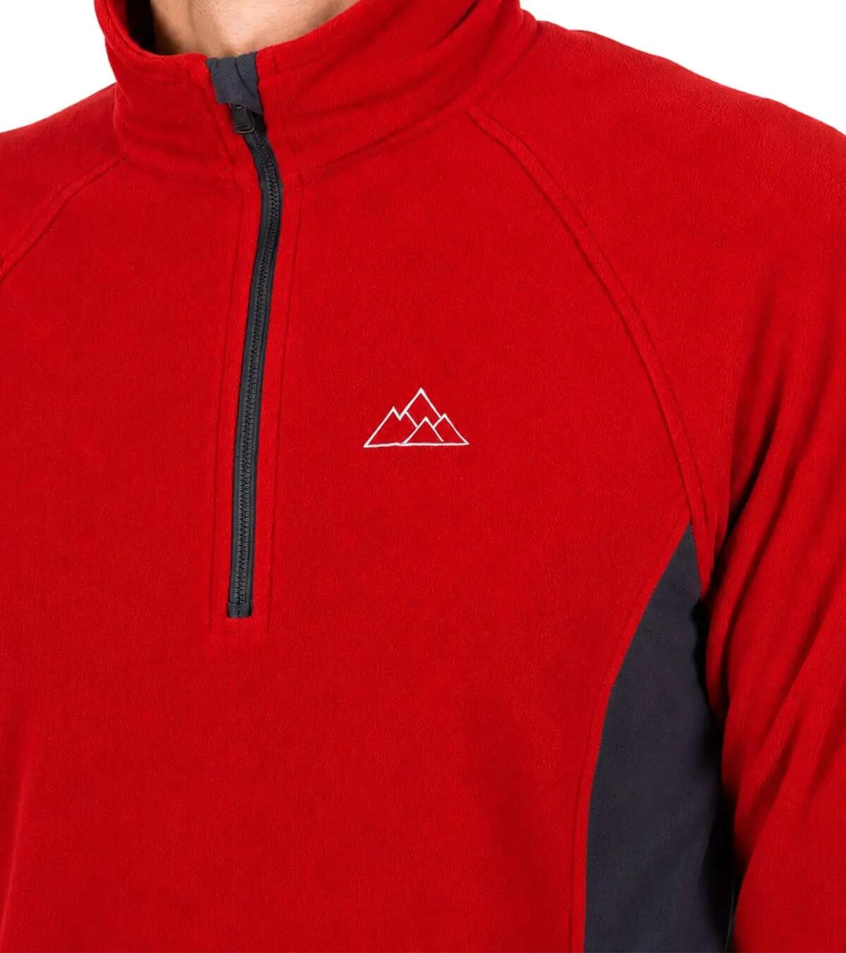Casaco Polar Dune Alpinismo E Trekking Homem Térmico e Transpirável Vermelho 5/6