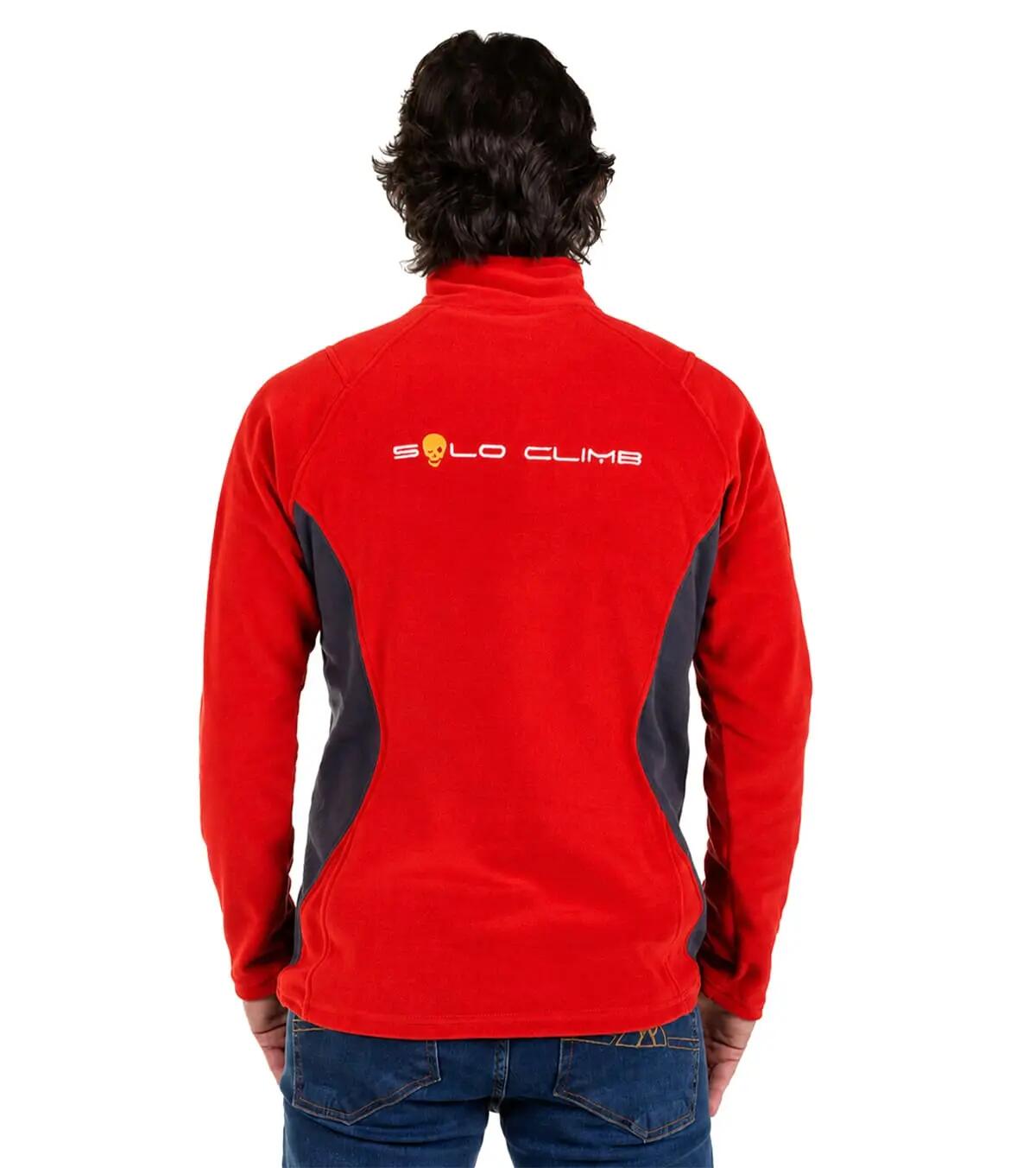 Casaco Polar Dune Alpinismo E Trekking Homem Térmico e Transpirável Vermelho 2/6
