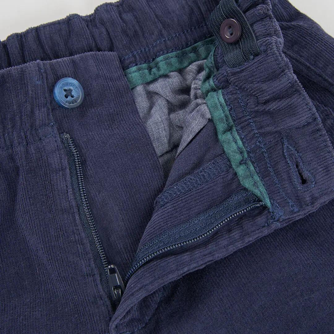 Pantalón pana niño azul marino 3/4