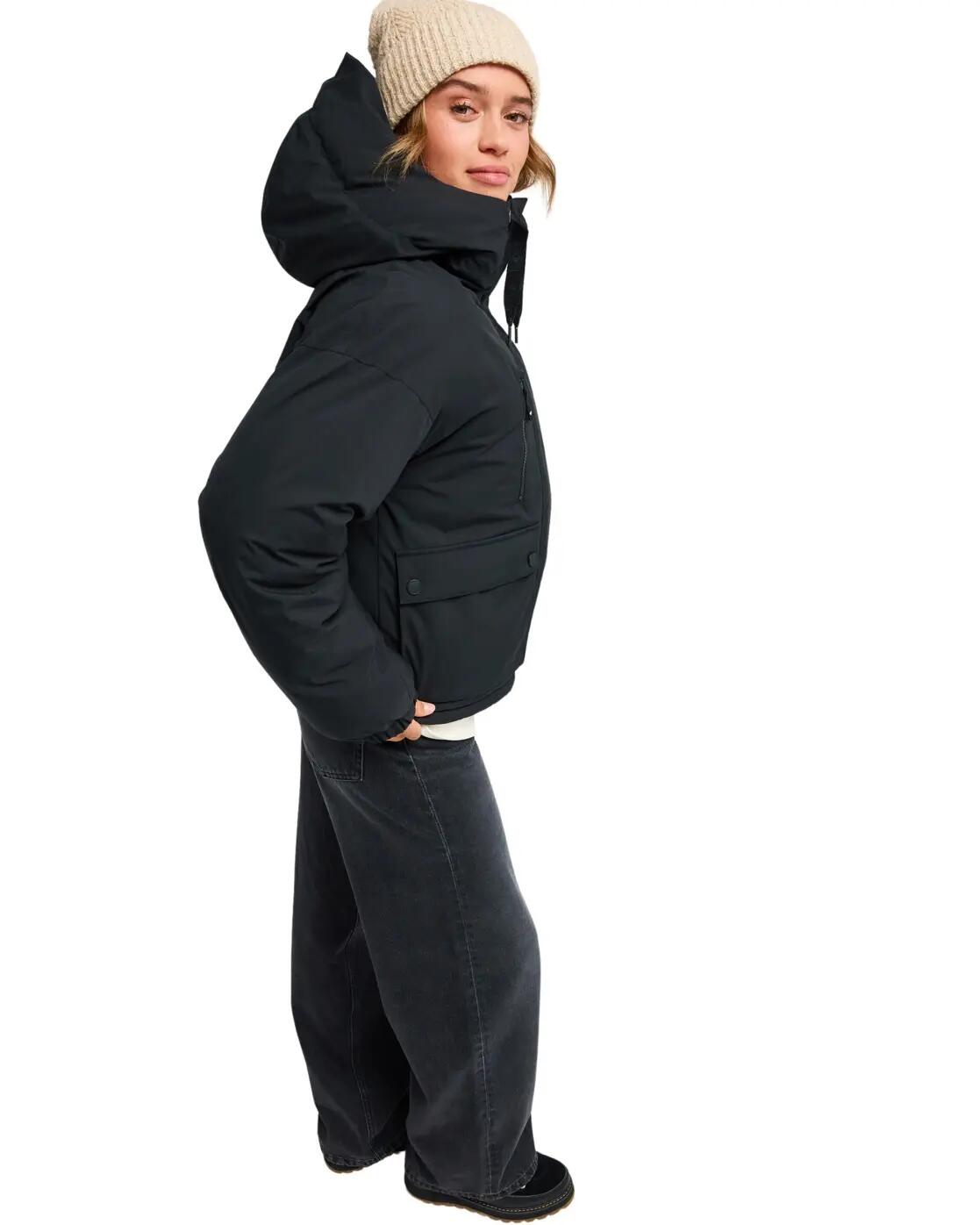 Funktionelle, isolierte Jacke 20K DUSKY HAZE Schwarz Dames 3/4