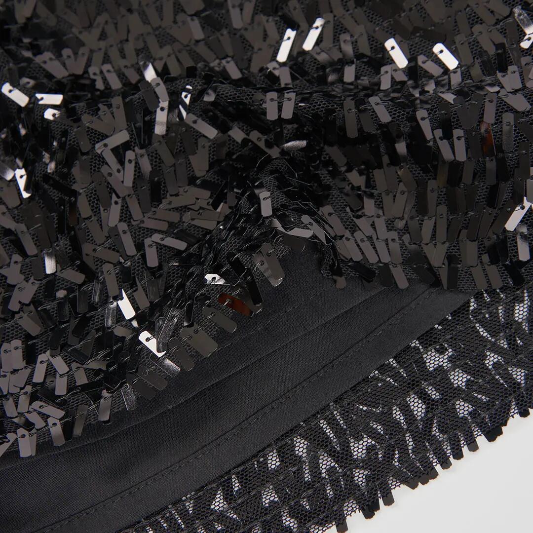 Falda tul lentejuelas negra 4/4