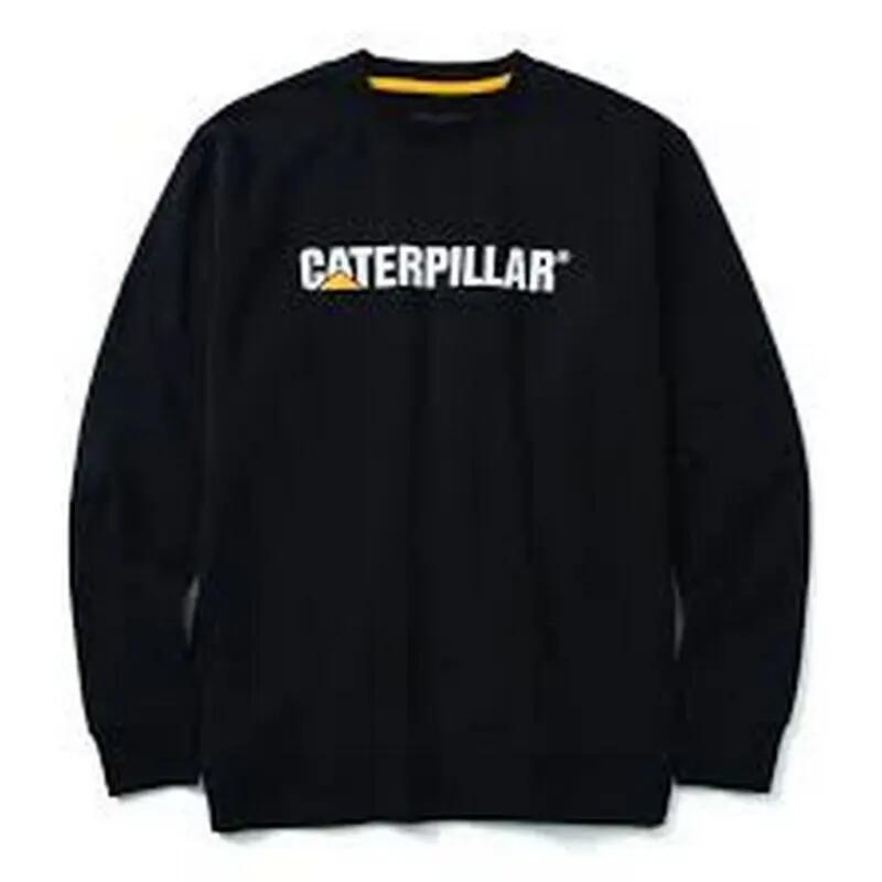 Caterpillar CAT Midweight Crewneck Sweatshirt Uomo Nera S 1/2