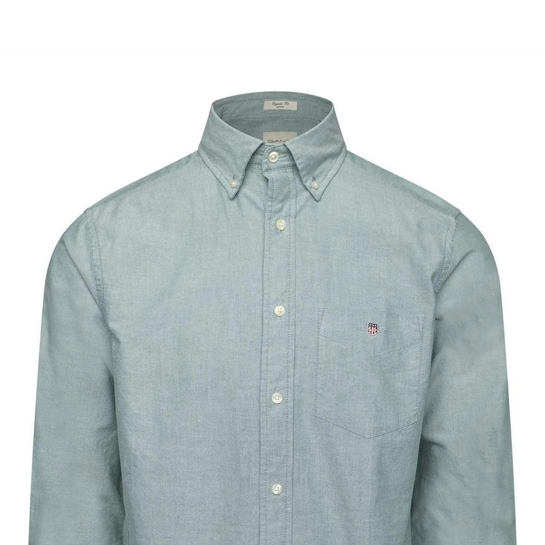 Camicia Regolare Oxford Uomo Gant Verde Foresta 3/3
