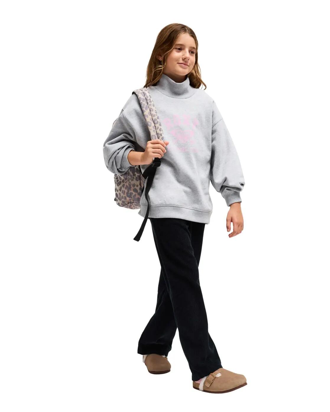 Sudadera de corte relajado BYE BYE RAIN Gris Niña 4/4