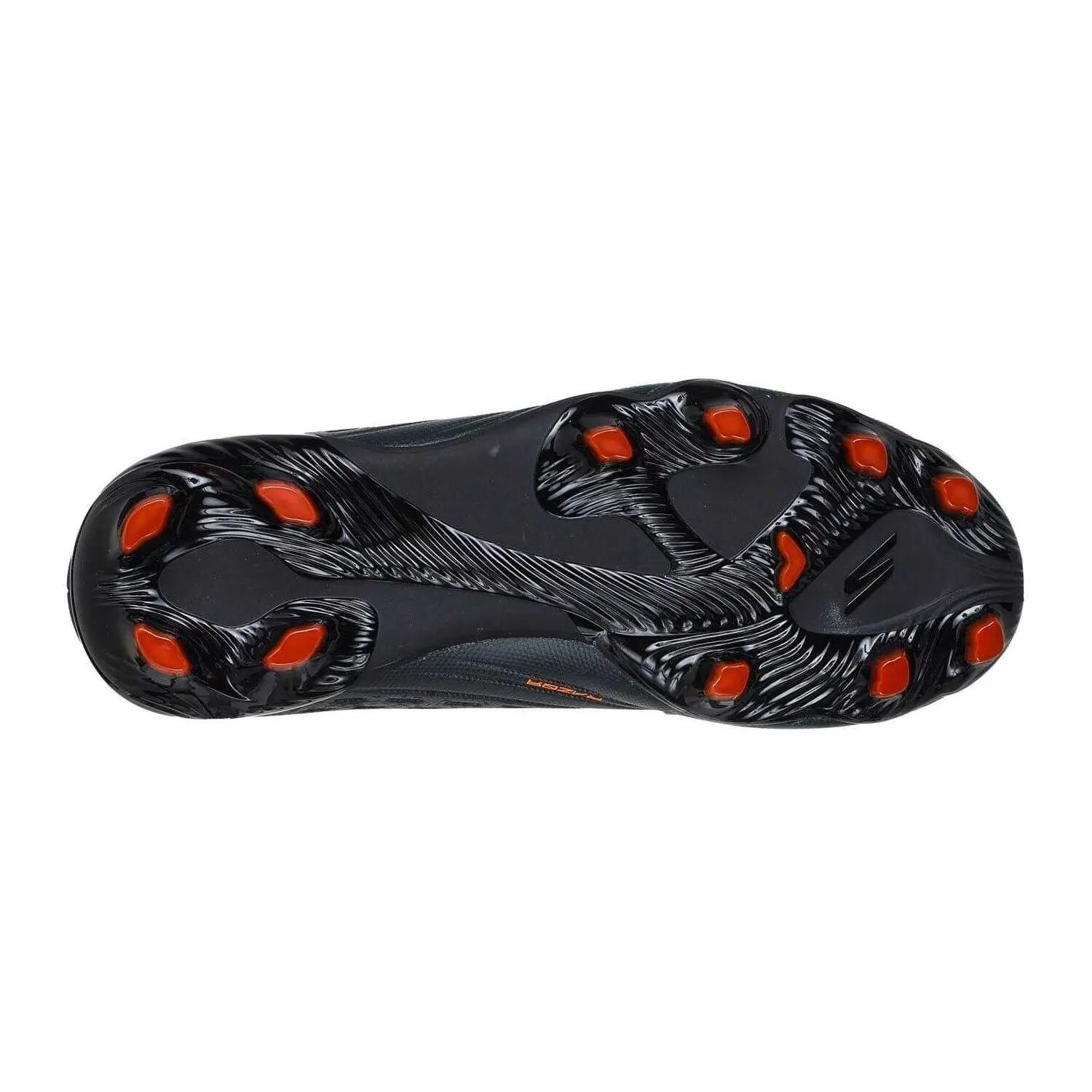 Chaussures De Foot Pour Terrain Ferme RAZOR Enfant (Noir / Orange) 4/5