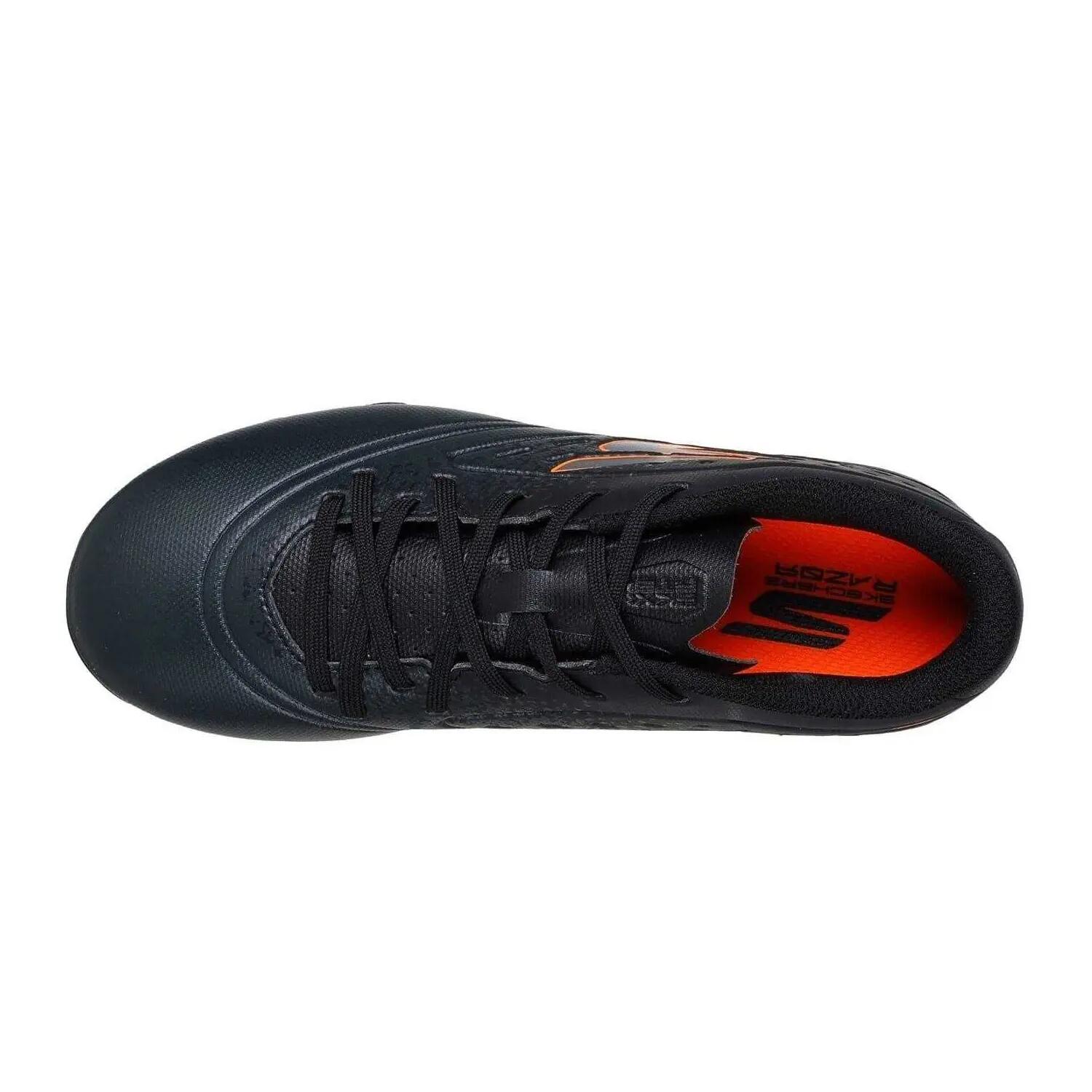 Chaussures De Foot Pour Terrain Ferme RAZOR Enfant (Noir / Orange) 3/5
