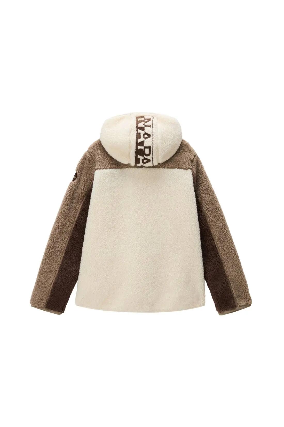 Pile - sportswear - Donna - Regular fit, con zip e cappuccio - Turnage - Tortora 2/2