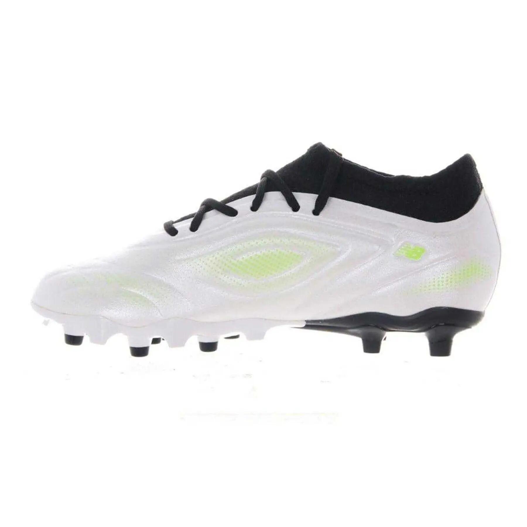 Chaussures De Foot Pour Terrain Ferme Enfant (Blanc / Vert) 2/4