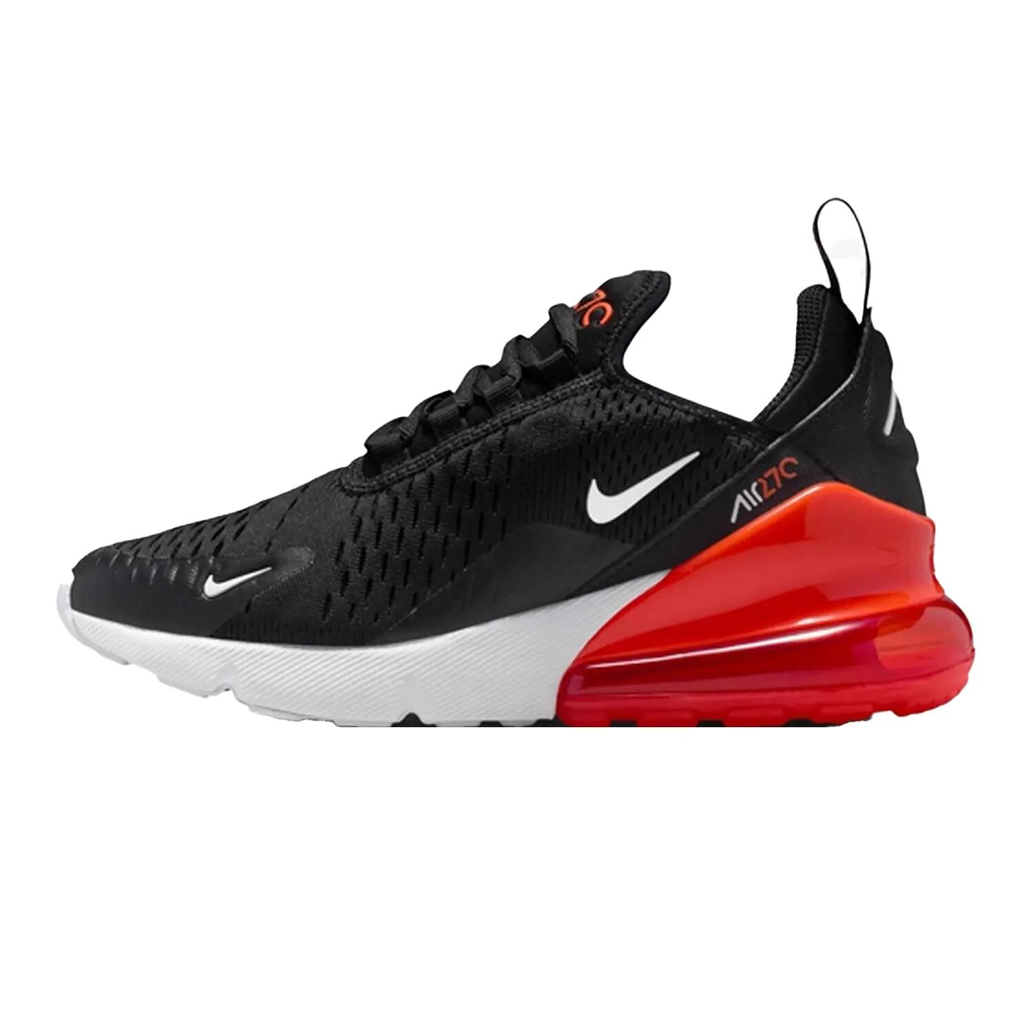 Scarpe Sportive SwooshBambini Nike Air Max 270 React Nero Rosso 3/4