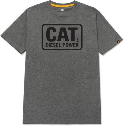 Caterpillar Diesel Power T-shirt homme Heather Grey Yellow 3XL