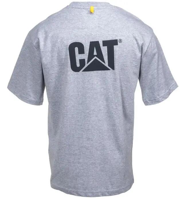 Caterpillar CAT Trademark Tee T-Shirt Homme Heather Grey S 2/2