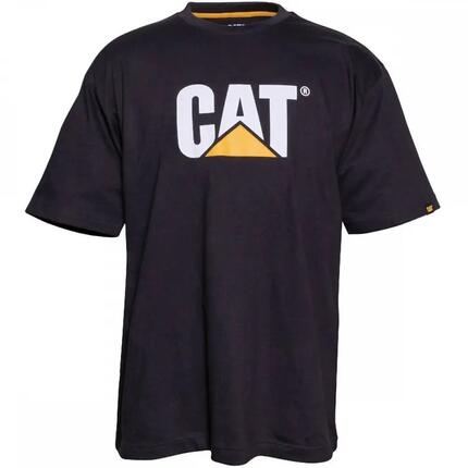 Caterpillar CAT Trademark Logo T-Shirt Homme Noir S