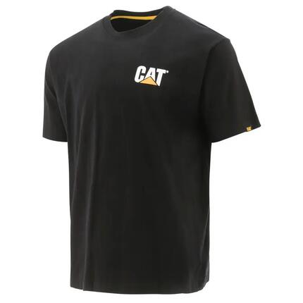 Caterpillar CAT Trademark Tee T-Shirt Homme Noir XS